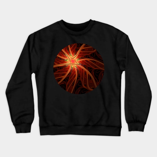 Flower of Fire Crewneck Sweatshirt by ElviraDraat